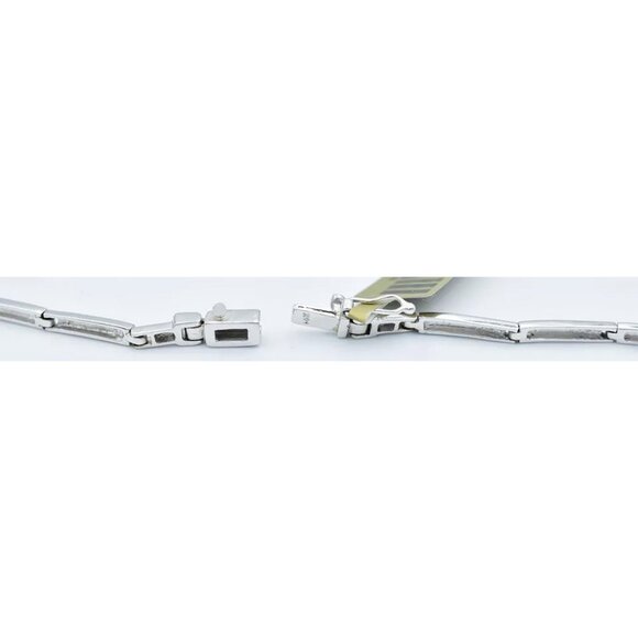 Created 1.94 Cts White Sapphire Necklace 14k White Gold